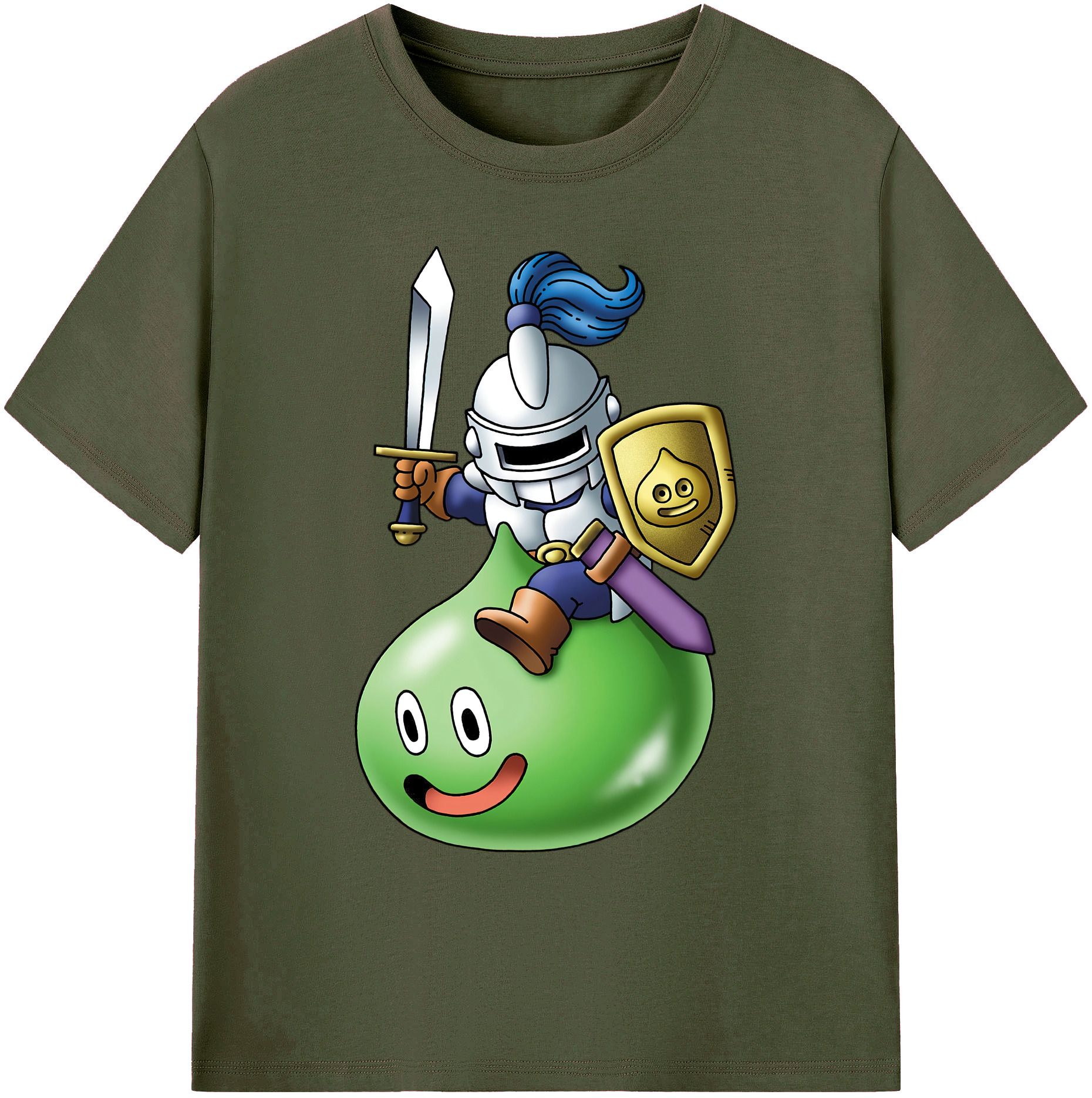 （画像用） ドラゴンクエスト Doragon Kuesuto Dragon Quest 綿100％ メンズ半袖Tシャツ｜肌触りやわらか＆通気性